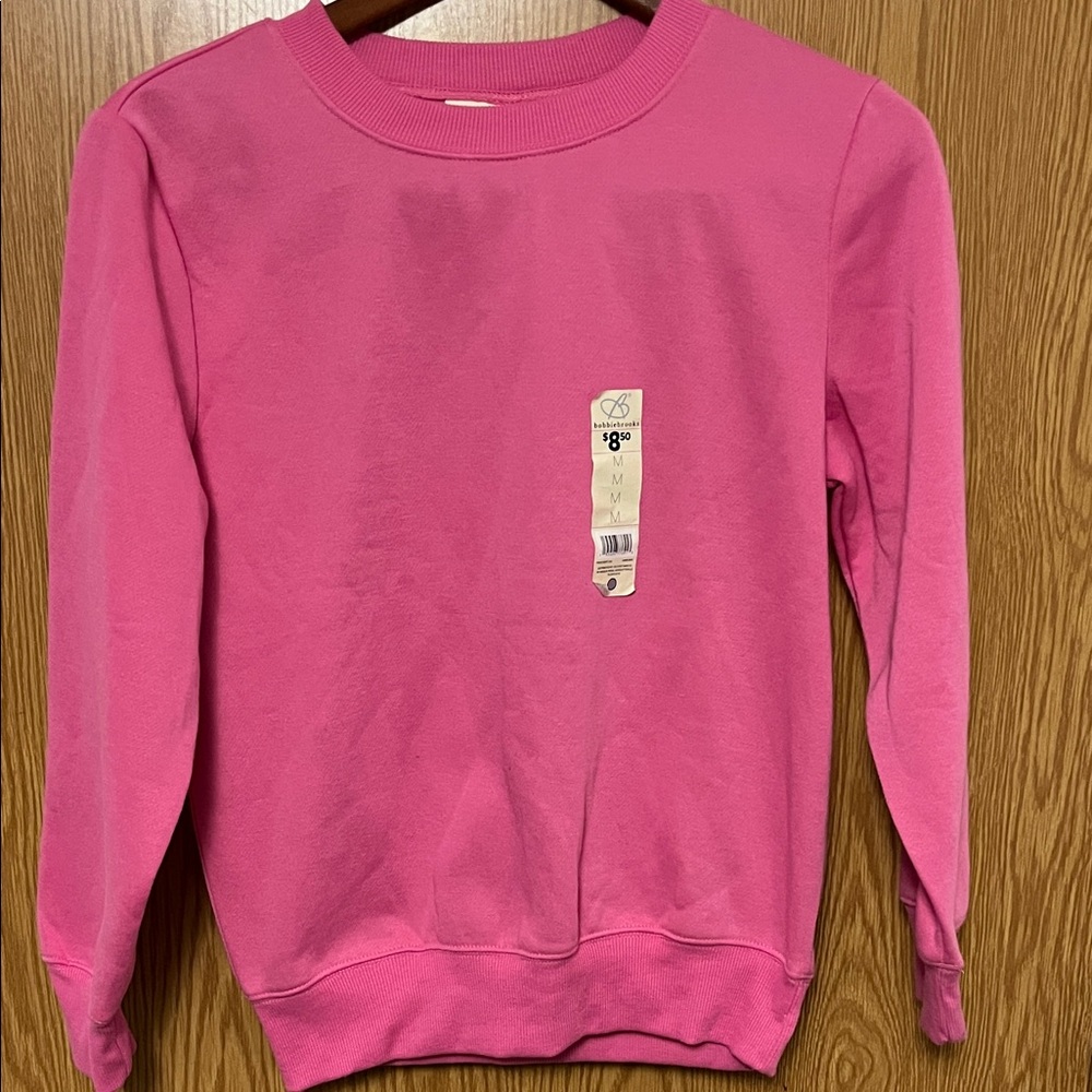 Bobbie Brooks Vibrant Pink Sweatshirt NWT Medium